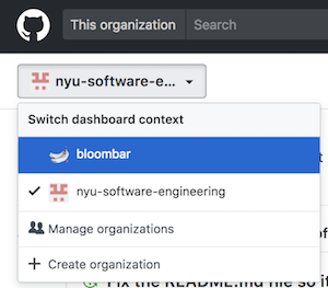 Switching between personal and organizational GitHub
accounts