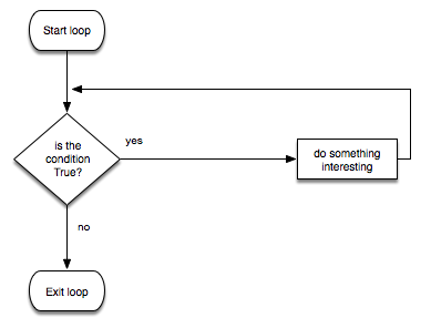 While loop flow chart