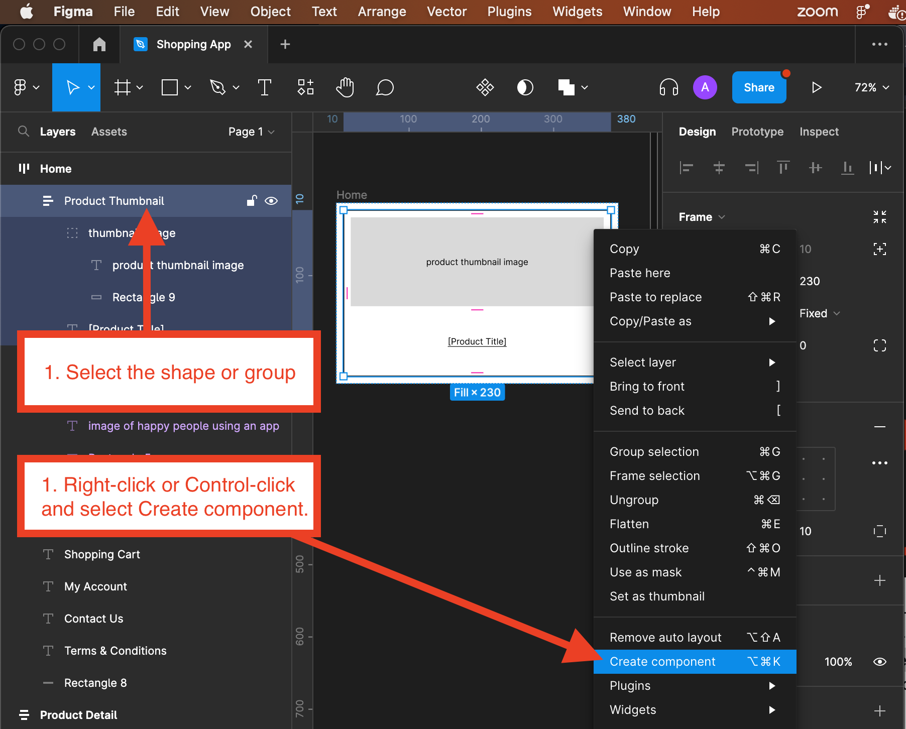 Create a component