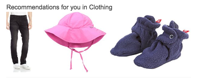 Amazon.com personalized recommendations