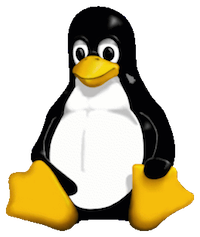 Tux, the Linux mascot, circa 1996